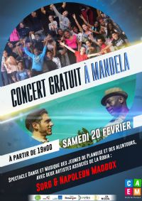 Concert à Mandela avec Sorg et Napoléon Maddox. Le samedi 20 février 2016 à Besançon. Doubs.  19H00